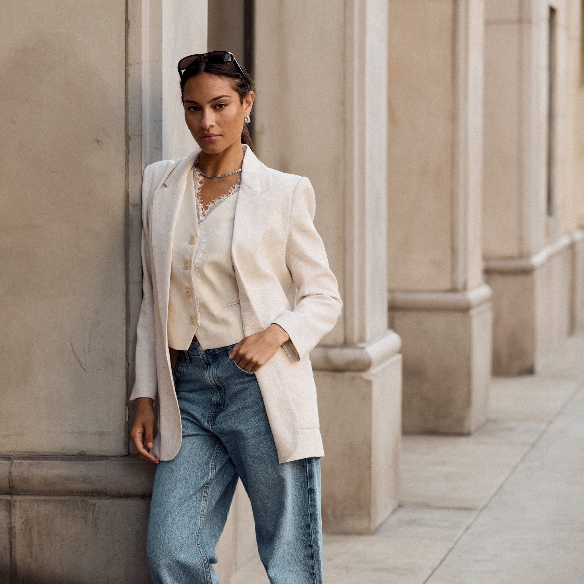 Vincent Linen Boyfriend Jacket – FRENCHMAUVE