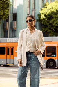 Vincent Linen Boyfriend Jacket – FRENCHMAUVE
