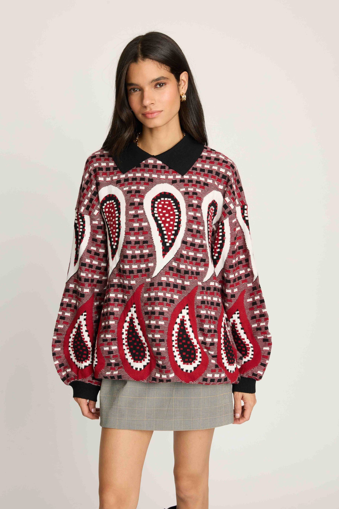 Paisley Oversized Sweater