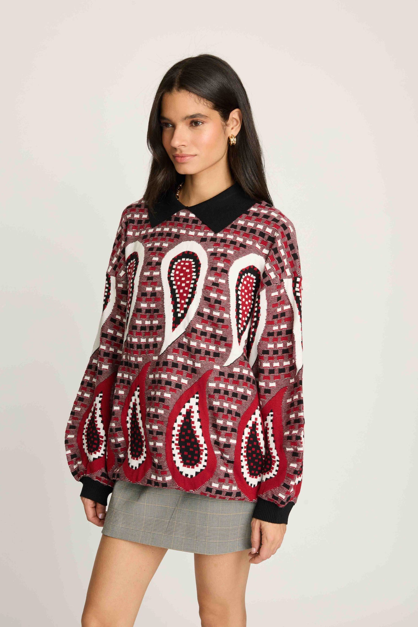 Paisley Oversized Sweater