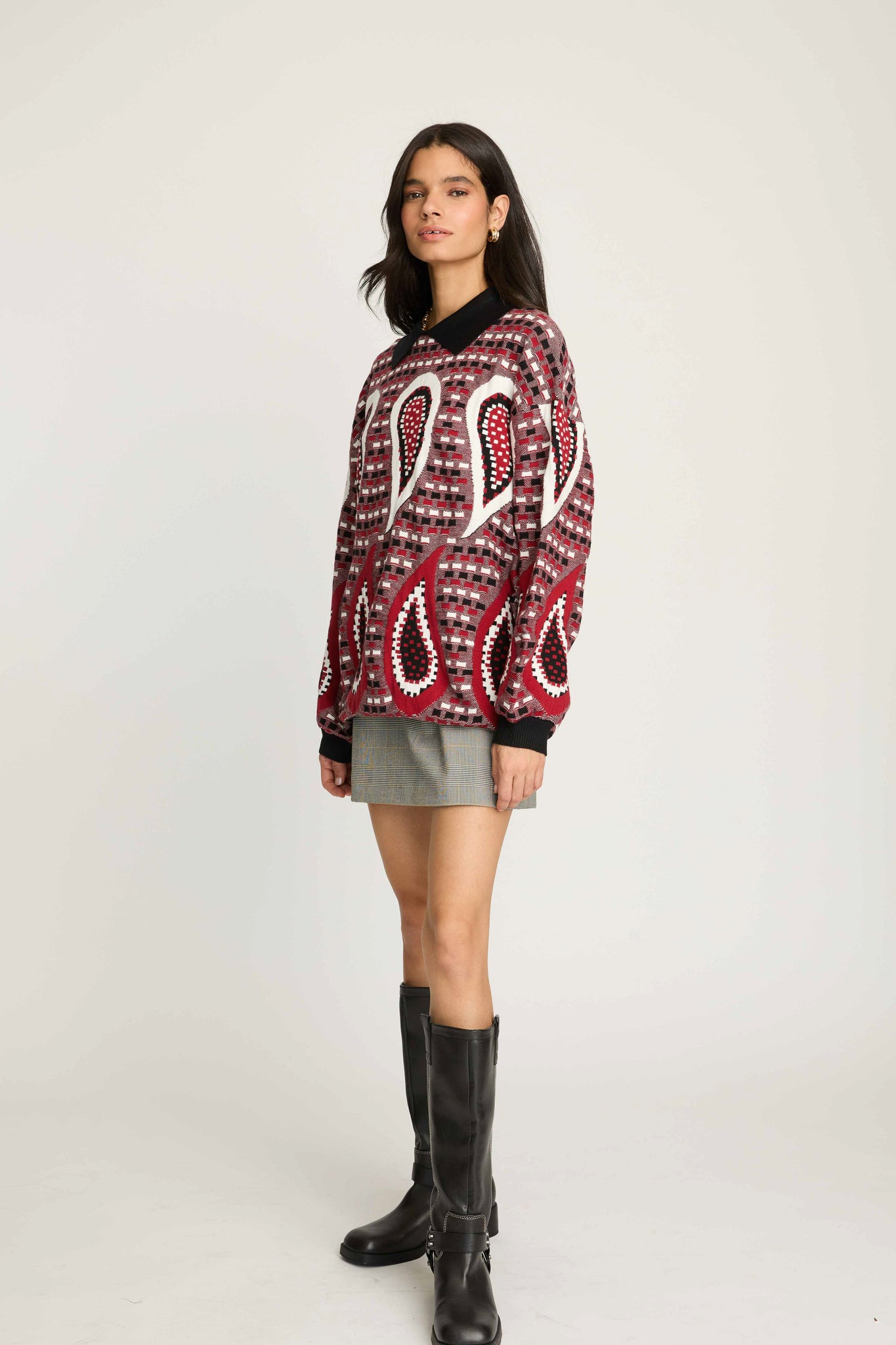 Paisley Oversized Sweater