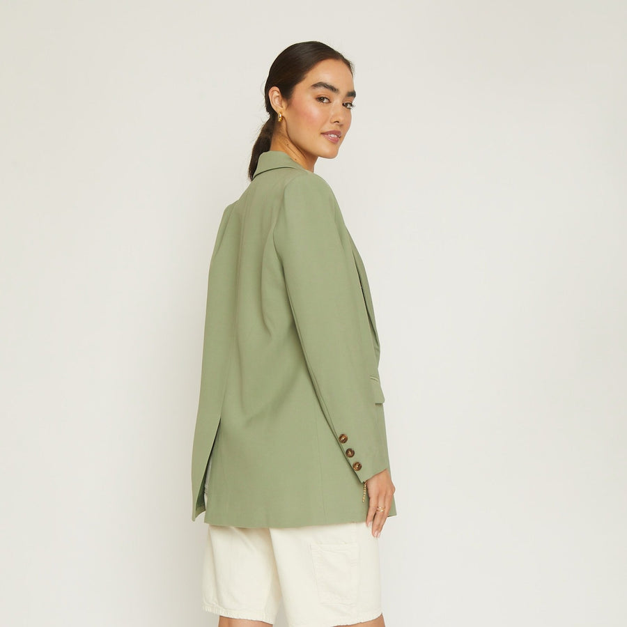 No Srcipt image - Images of 4 of 6 EMORY BLAZER IN SAGE GREEN