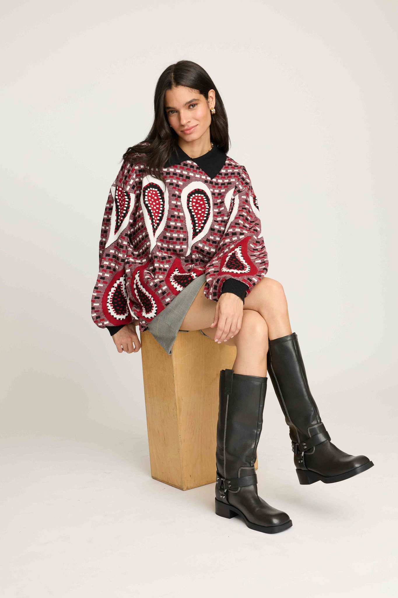 Paisley Oversized Sweater