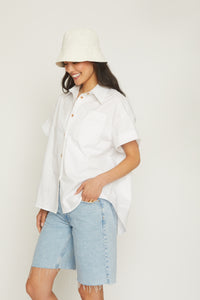 Kai Boxy Shirt - WHITE