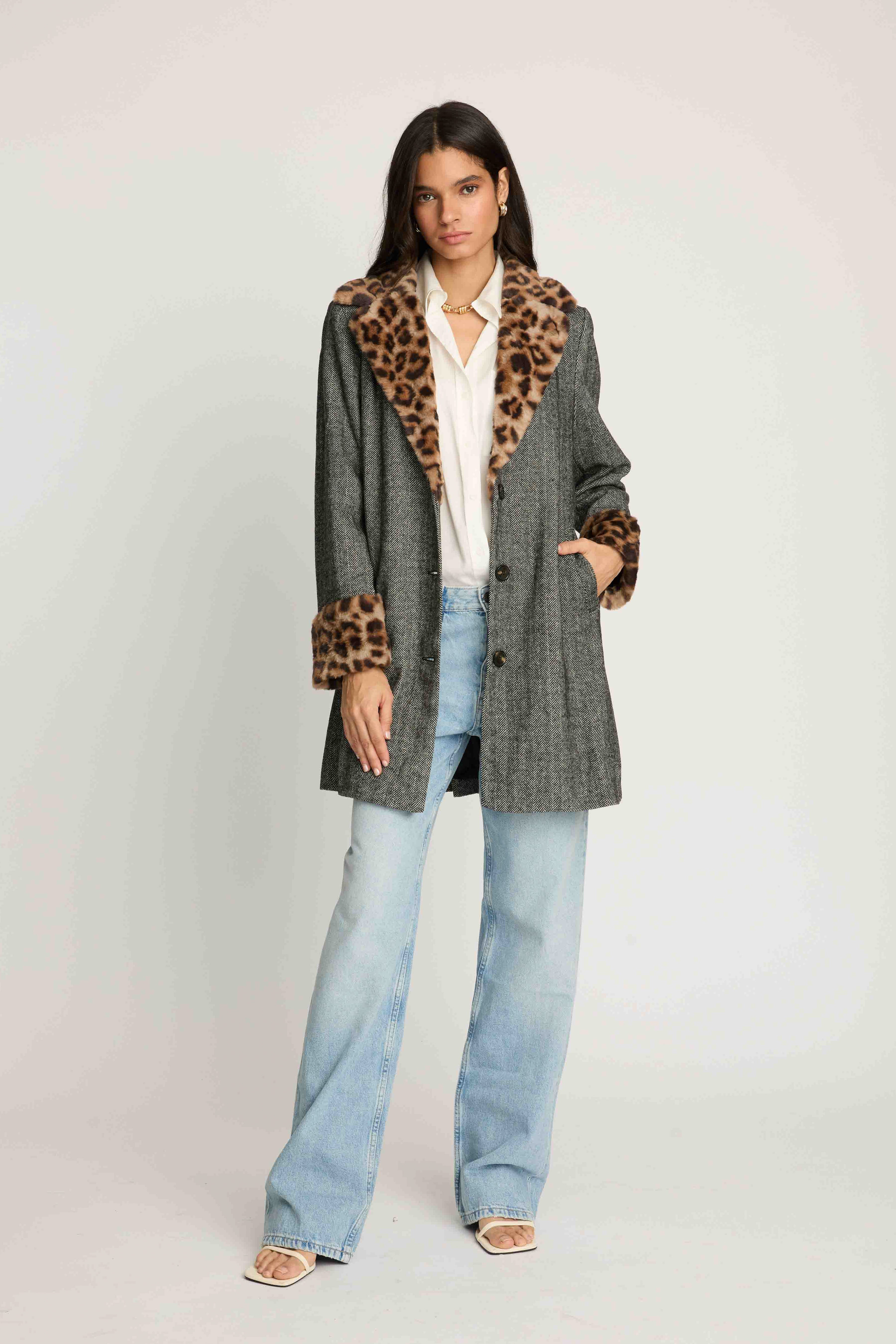 Echo Fur Trim Coat – FRENCHMAUVE