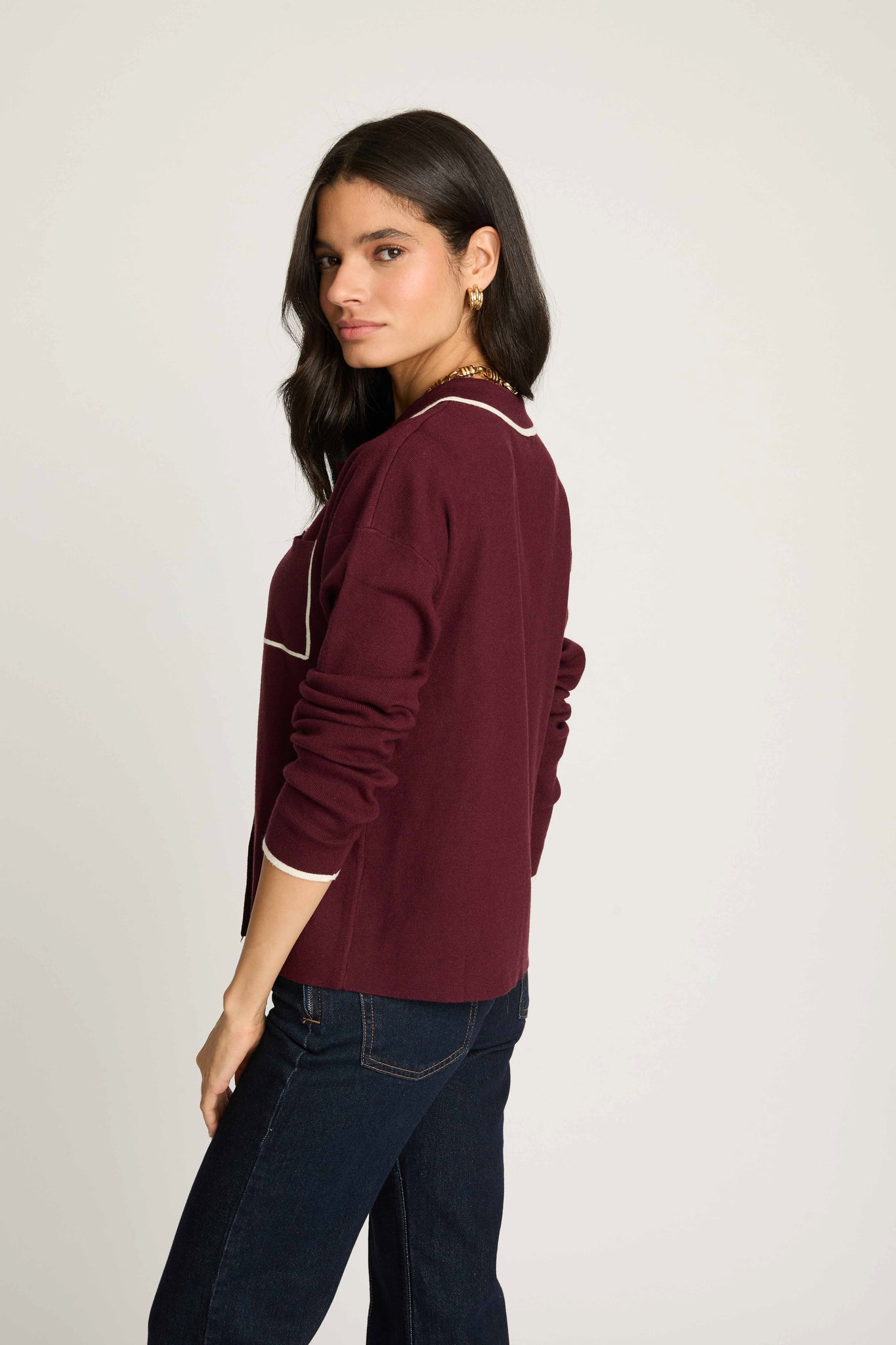 Lilo cardigan - Maroon