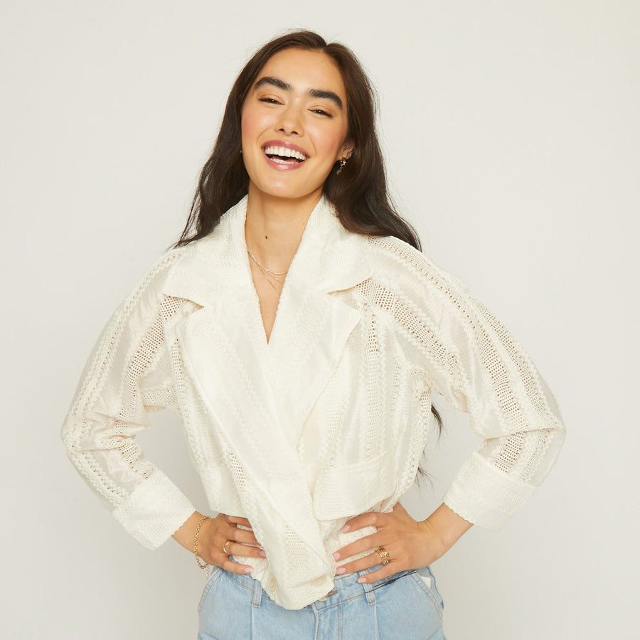No Srcipt image - Images of 7 of 7 TESSA LACE JACKET