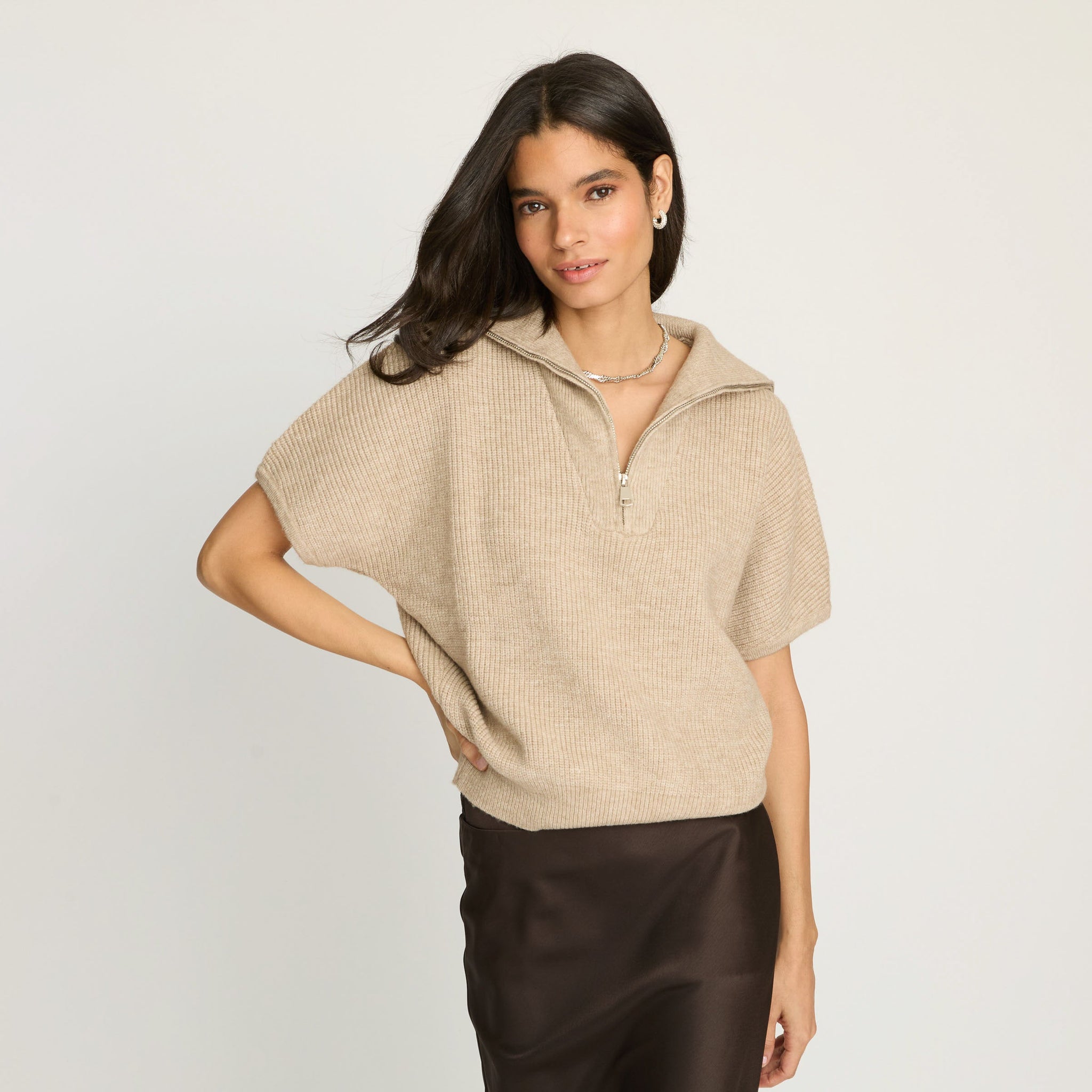 Sonya Half Zip Vest – FRENCHMAUVE