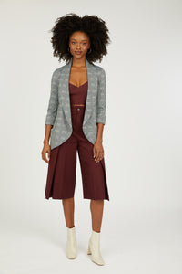 Melanie Knit Jacket - Glen Plaid