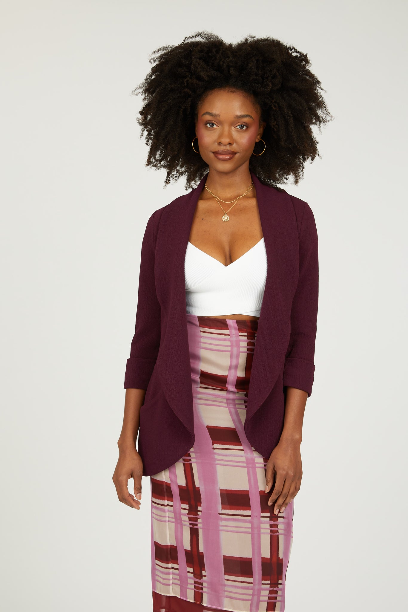 Melanie Knit Jacket - Pickled Beet