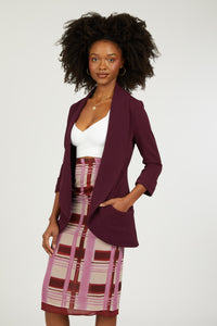 Melanie Knit Jacket - Pickled Beet