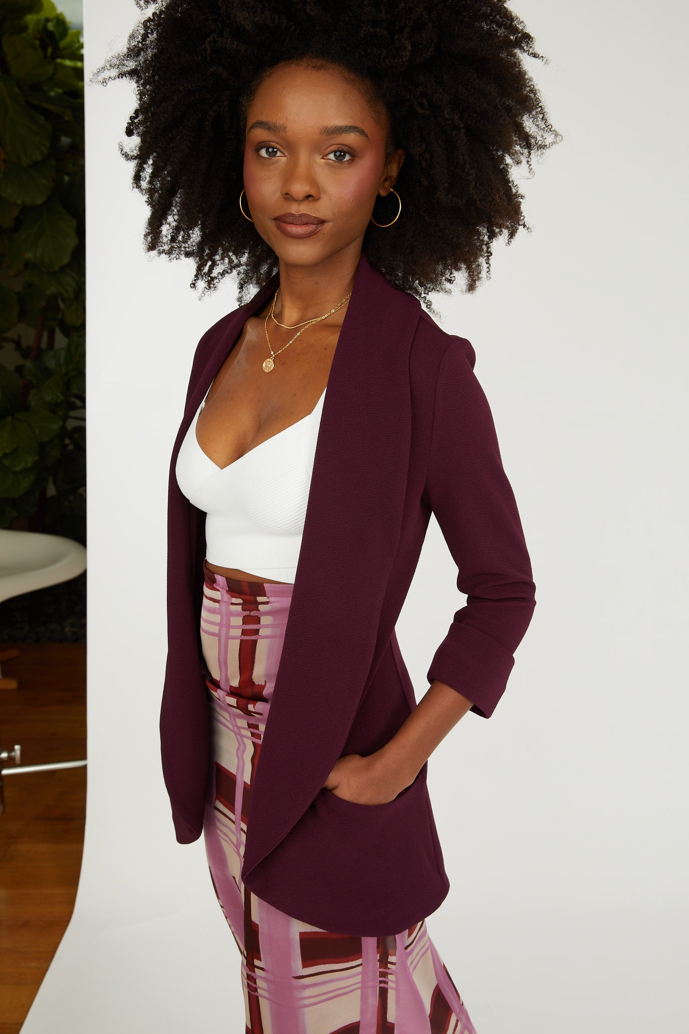 Melanie Knit Jacket - Pickled Beet