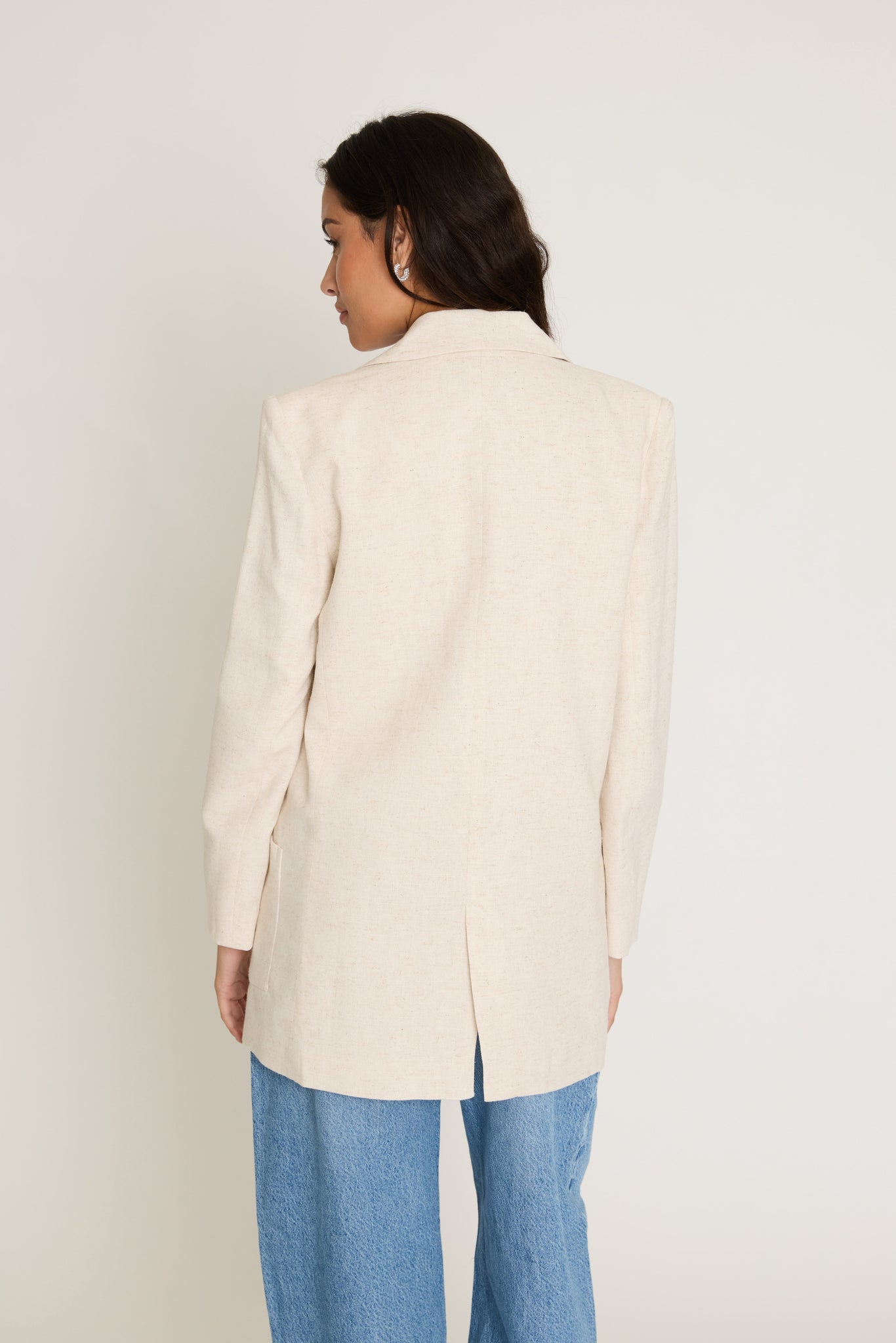 Boyfriend Linen Jacket ベージュ36 Vincent Linen Boyfriend Jacket – FRENCHMAUVE
