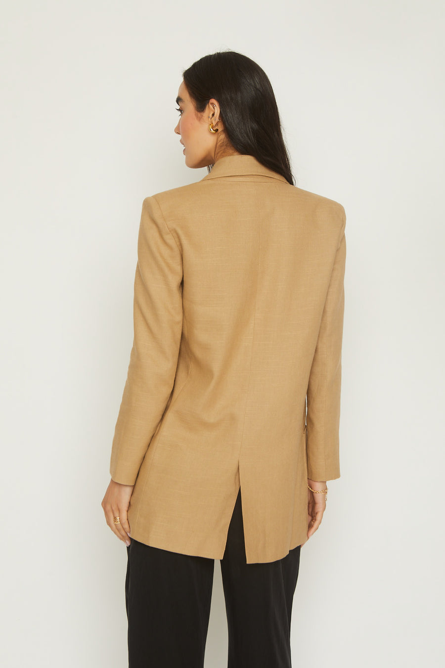 No Srcipt image - Images of 5 of 10 VINCENT LINEN BOYFRIEND JACKET