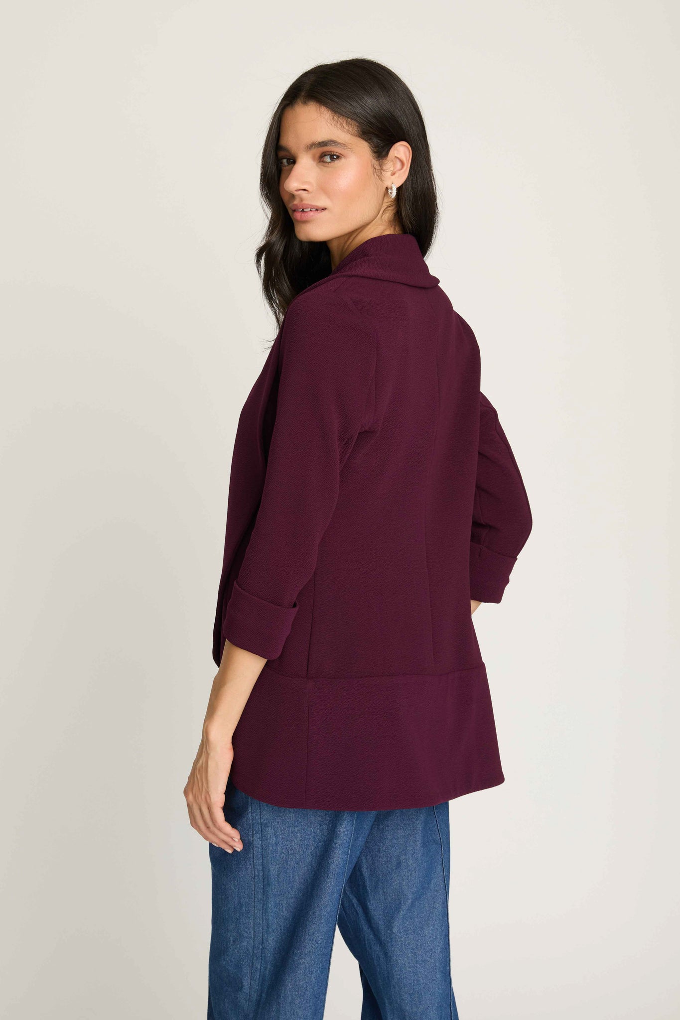 Melanie Knit Jacket - Pickled Beet