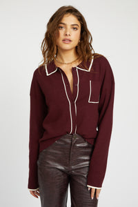 Lilo cardigan - Maroon