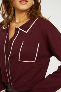 Lilo cardigan - Maroon