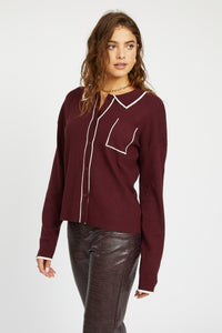 Lilo cardigan - Maroon