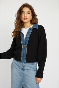 Piper Denim Trim Sweater