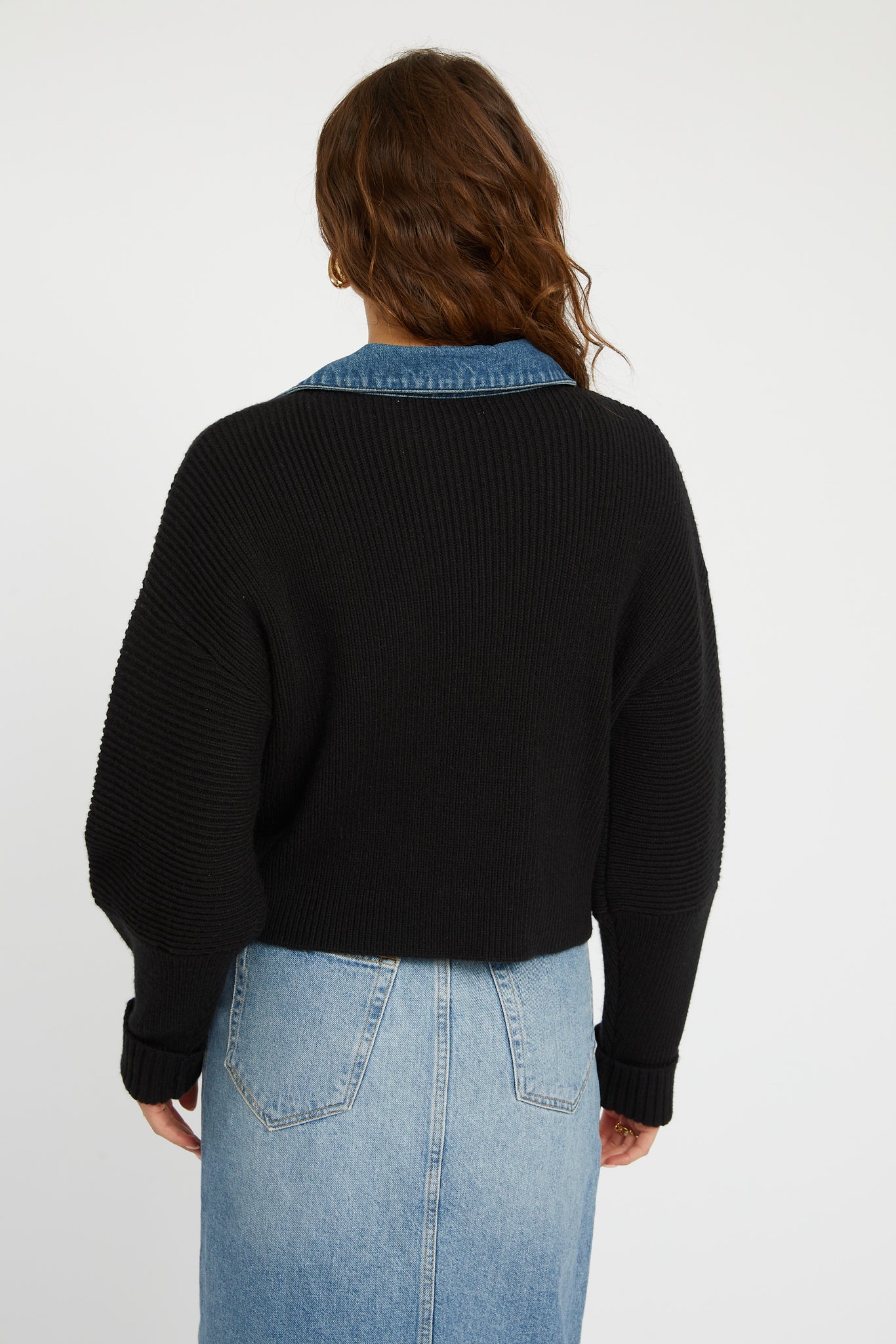 Piper Denim Trim Sweater