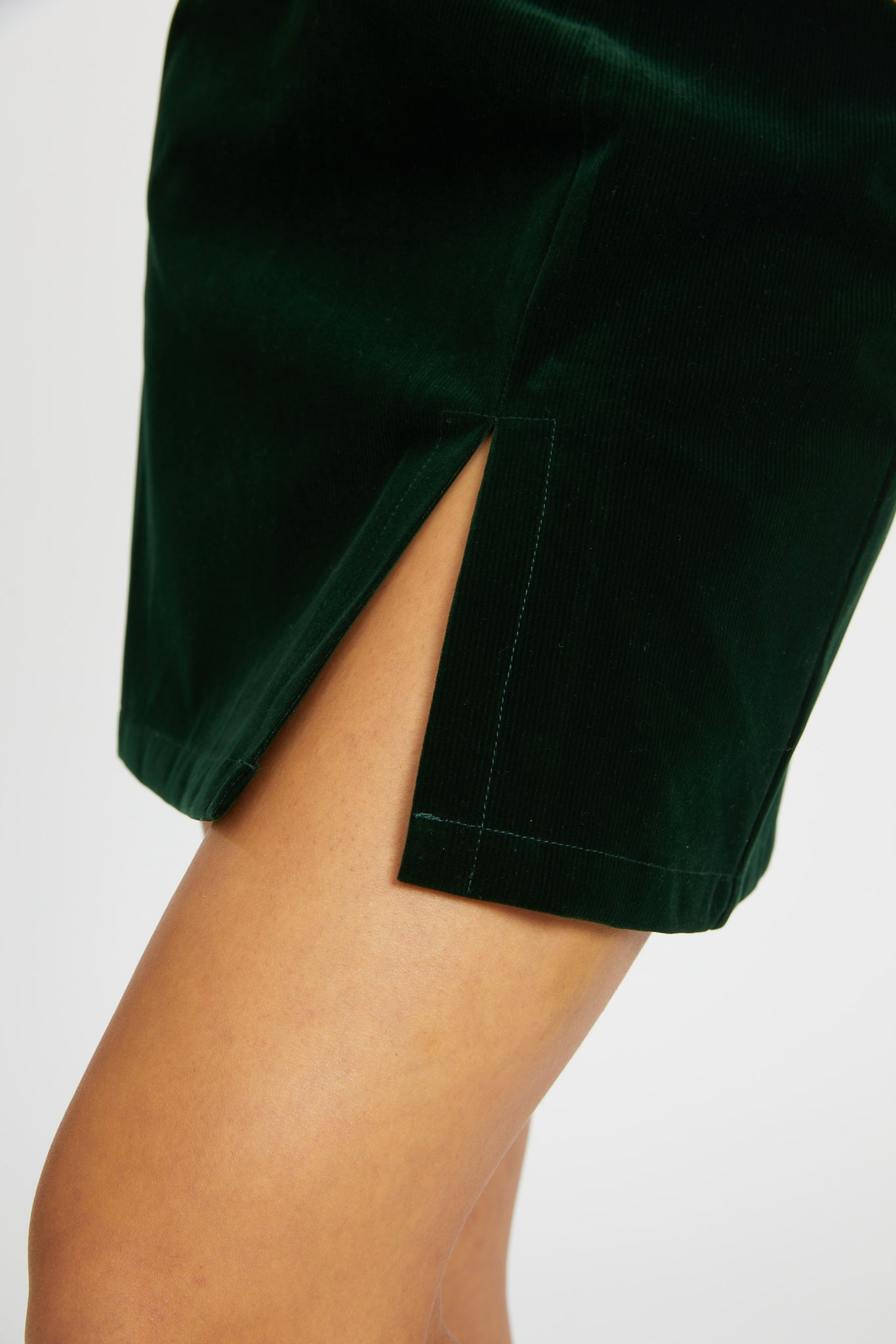 Emma Corduroy Skirt - Dark Green