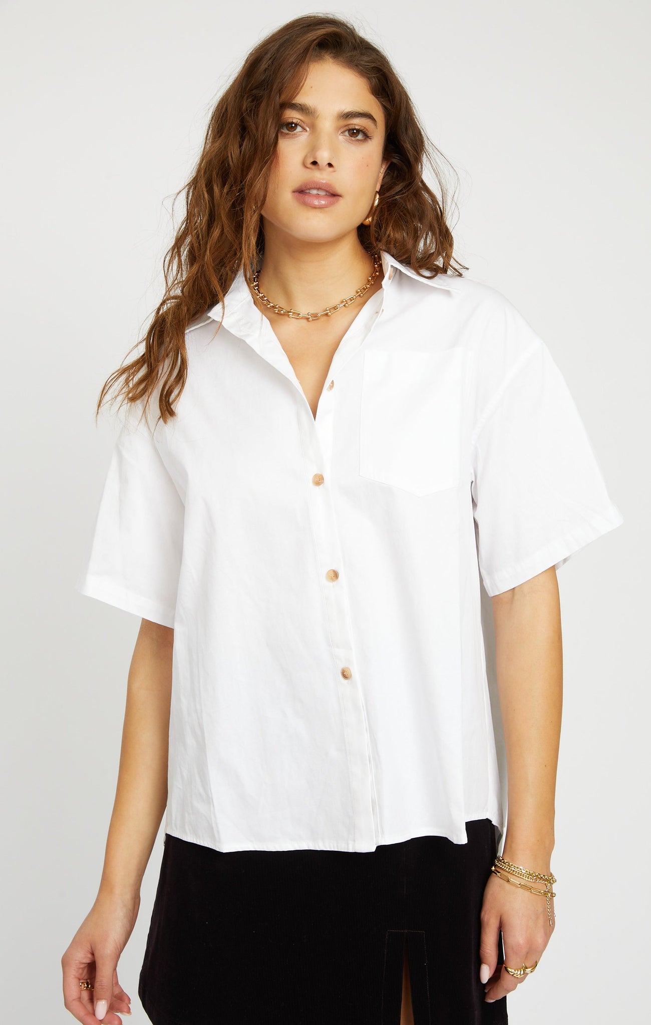 Kai Boxy Shirt - White