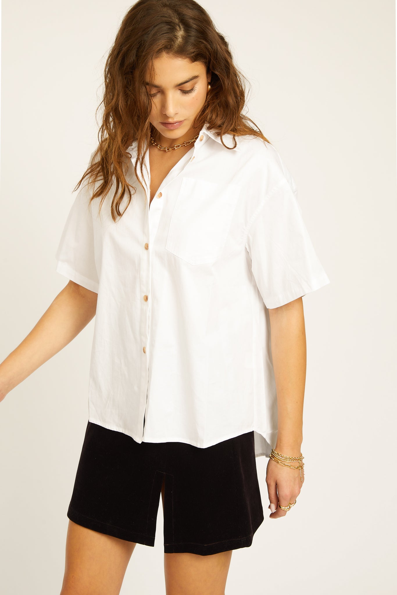 Kai Boxy Shirt - White