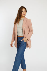 Emory Blazer- Dusty Pink