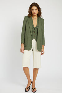 Vincent Linen Boyfriend Jacket