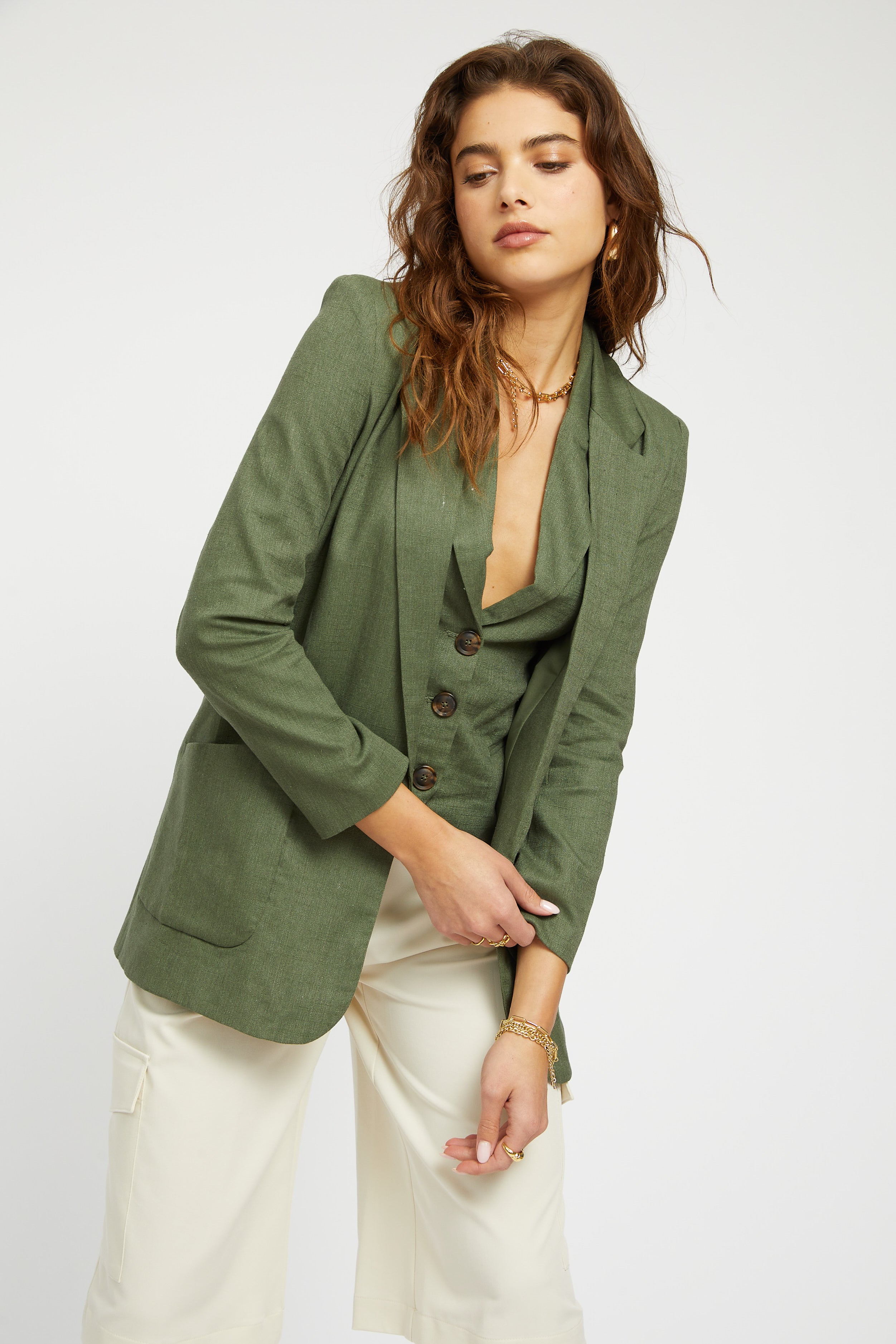 ジャケット・アウター Boyfriend Linen Jacket Boyfriend Linen Jacket（テーラードジャケット/コート