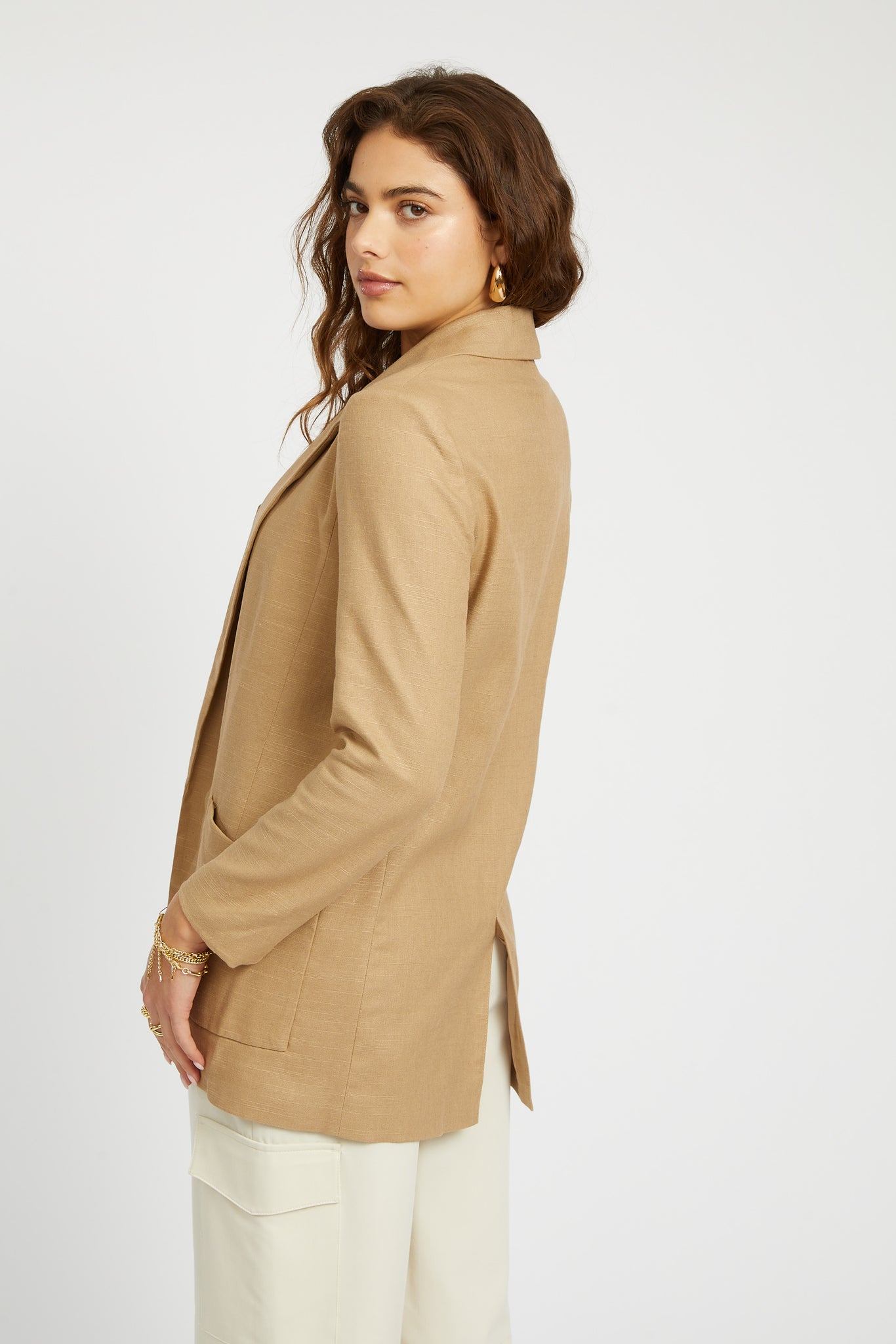 Vincent Linen Boyfriend Jacket