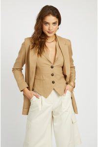 Vincent Linen Boyfriend Jacket