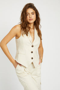 Vera Vest Linen Waistcoat