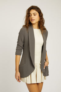 Melanie Knit Jacket - Dark Grey