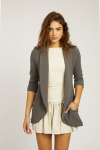 Melanie Knit Jacket - Dark Grey