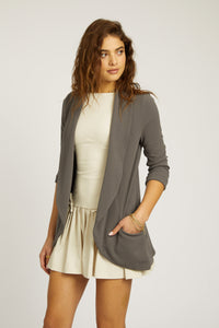 Melanie Knit Jacket - Dark Grey