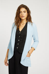 Melanie Knit Jacket - Powder Blue