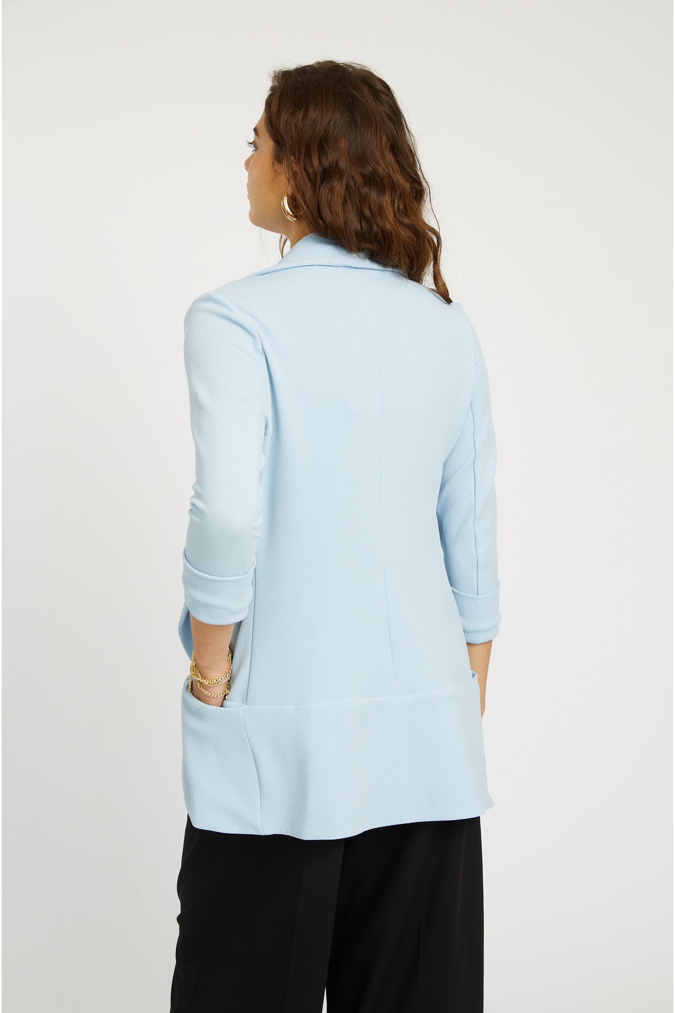 Melanie Knit Jacket - Powder Blue