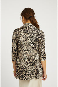 Melanie Knit Jacket - Cheetah Print