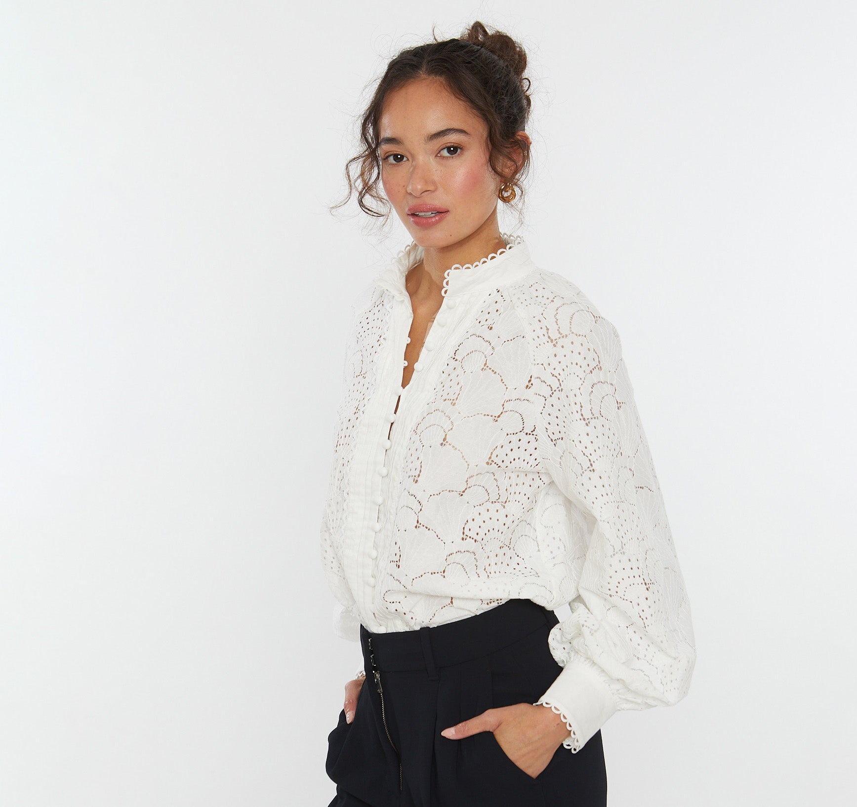 Portofino Eyelet Blouse