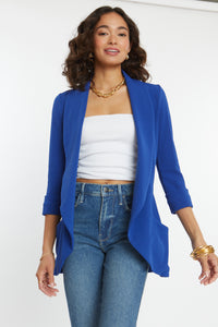 Melanie Knit Jacket - Royal blue