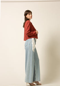 Zoe Linen Cropped Blazer