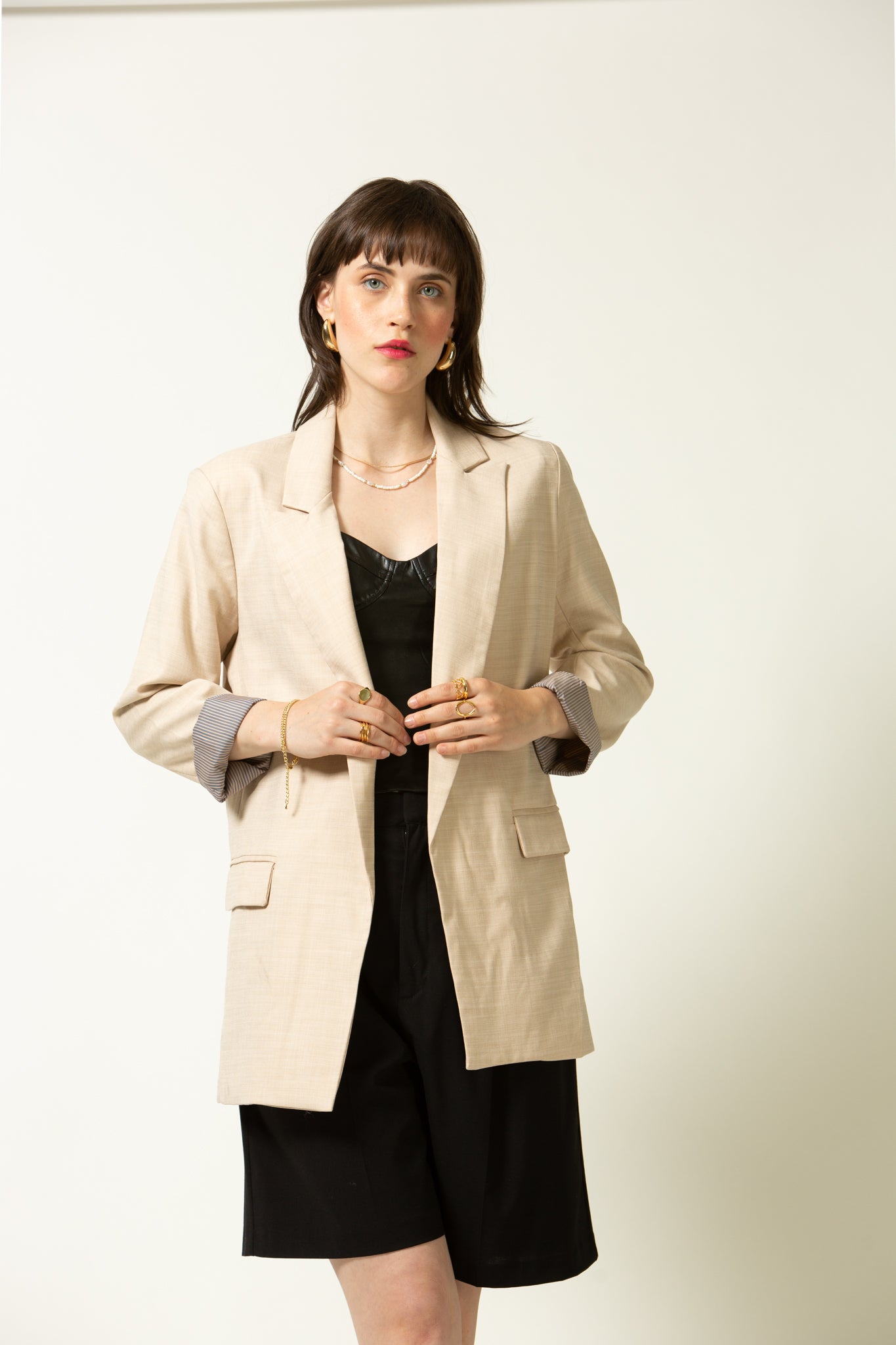 Bailey Contrast Cuff Jacket