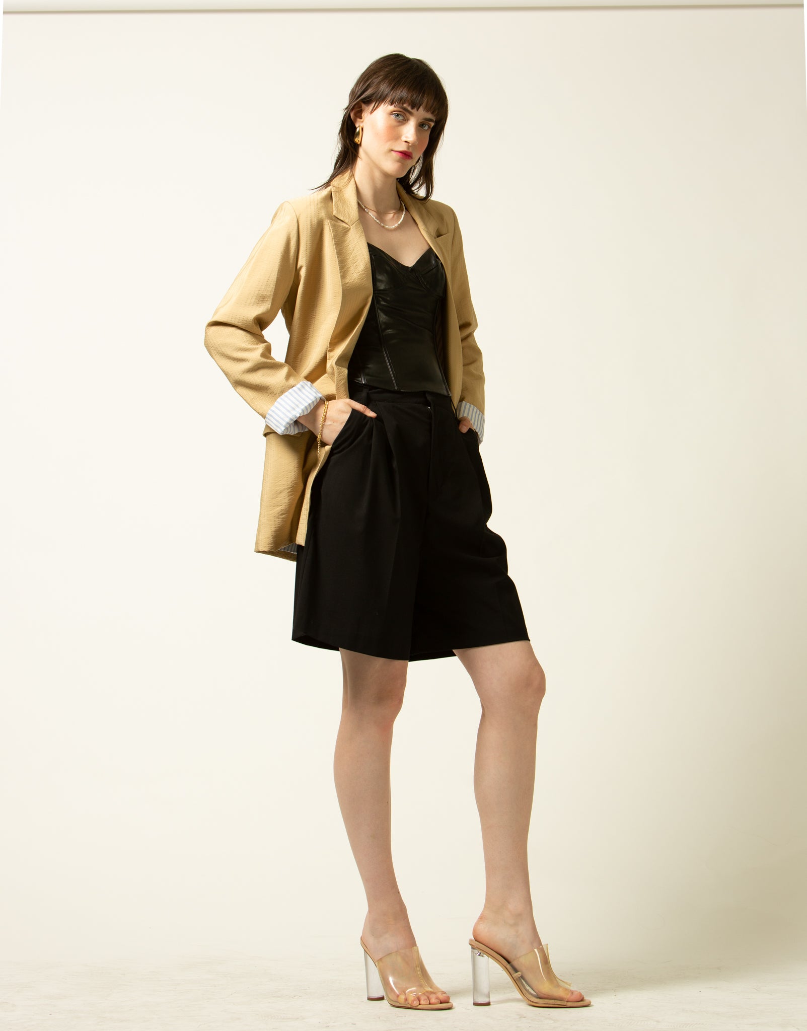 Gianna Contrast Cuff Jacket