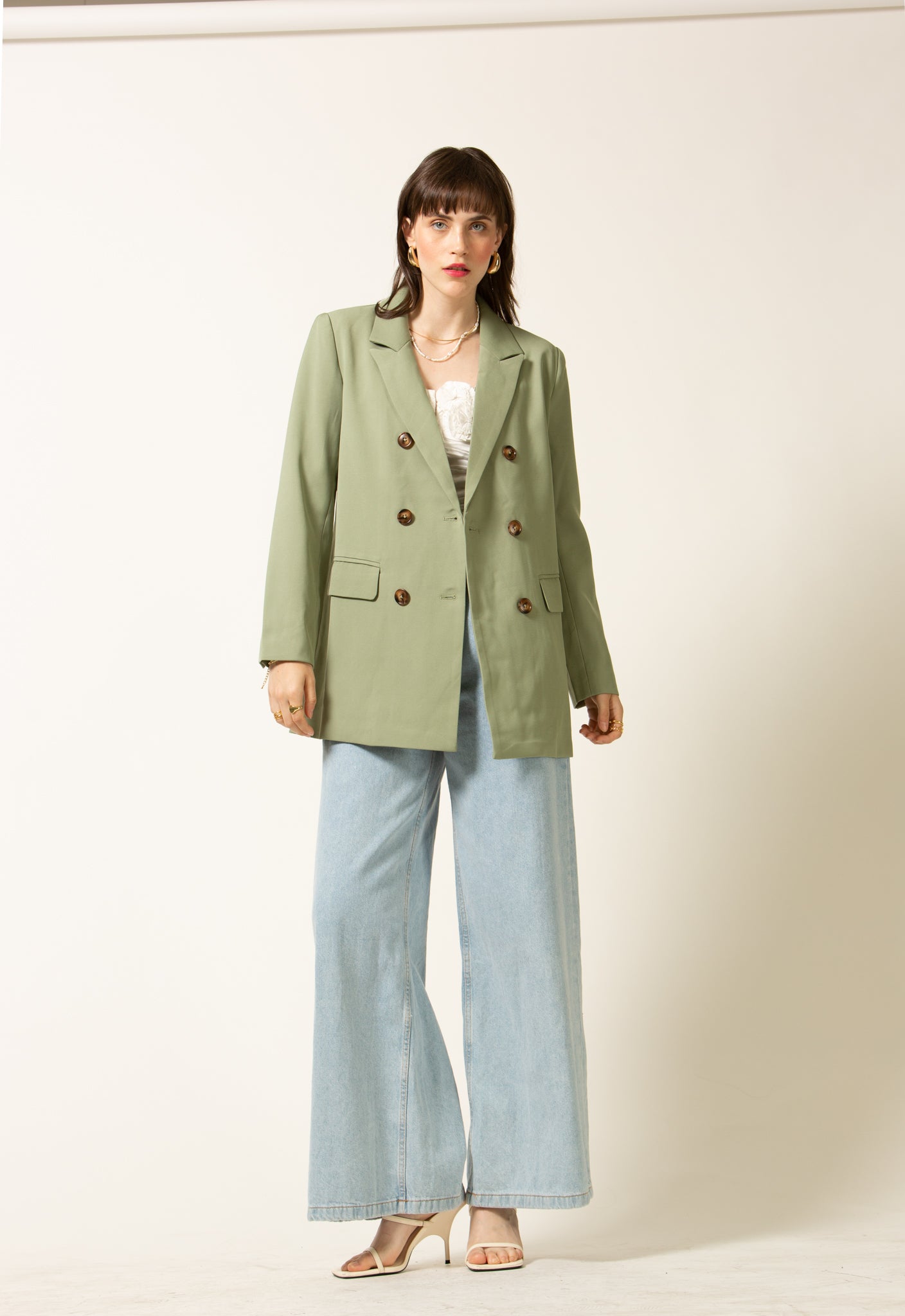 Emory Blazer- Sage green