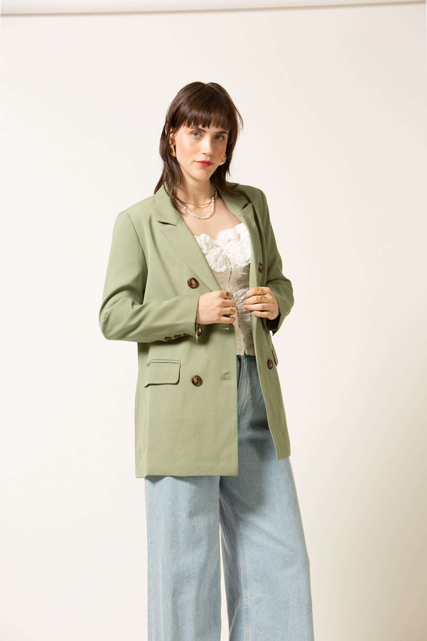Emory Blazer- Sage green