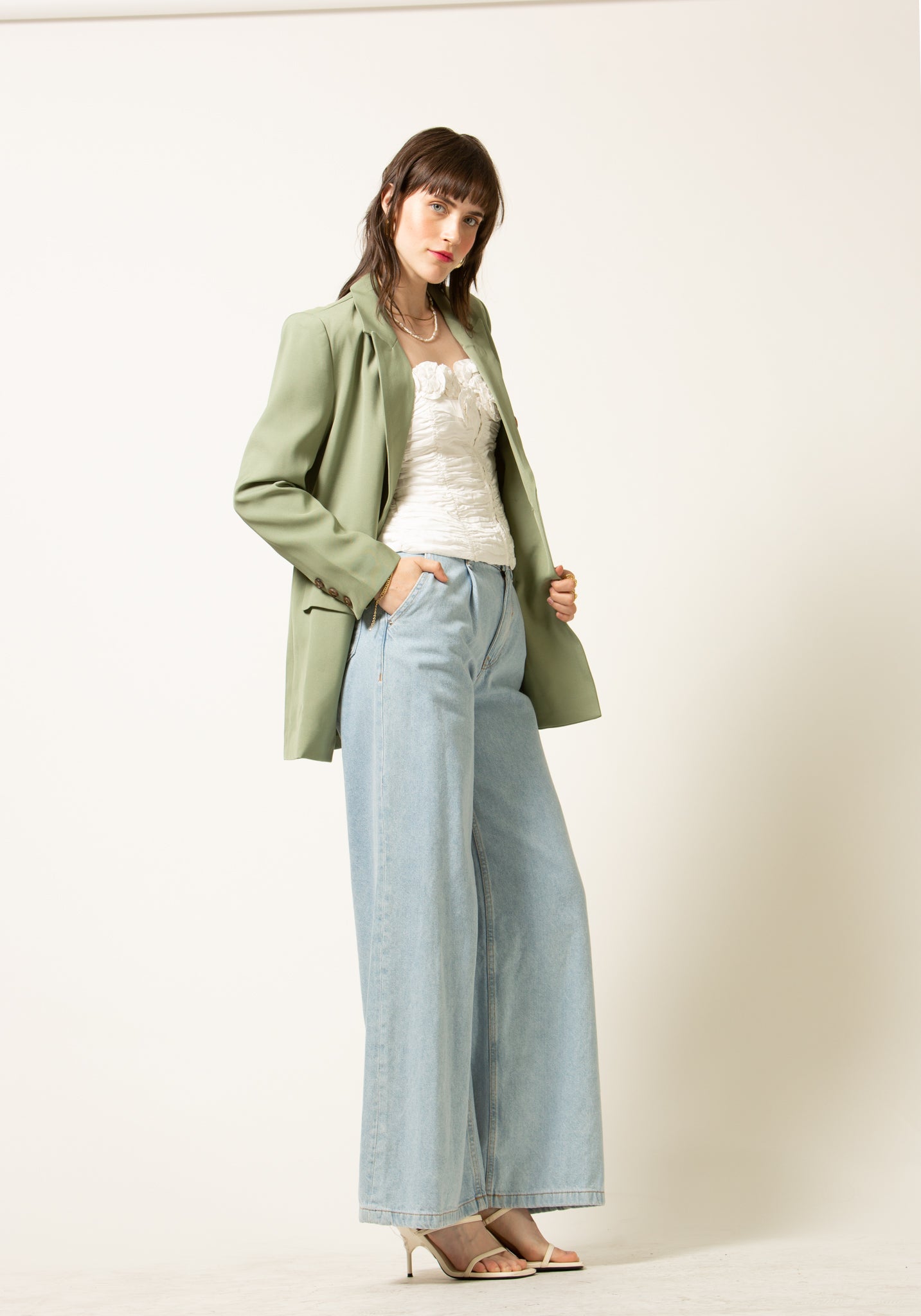 Emory Blazer- Sage green