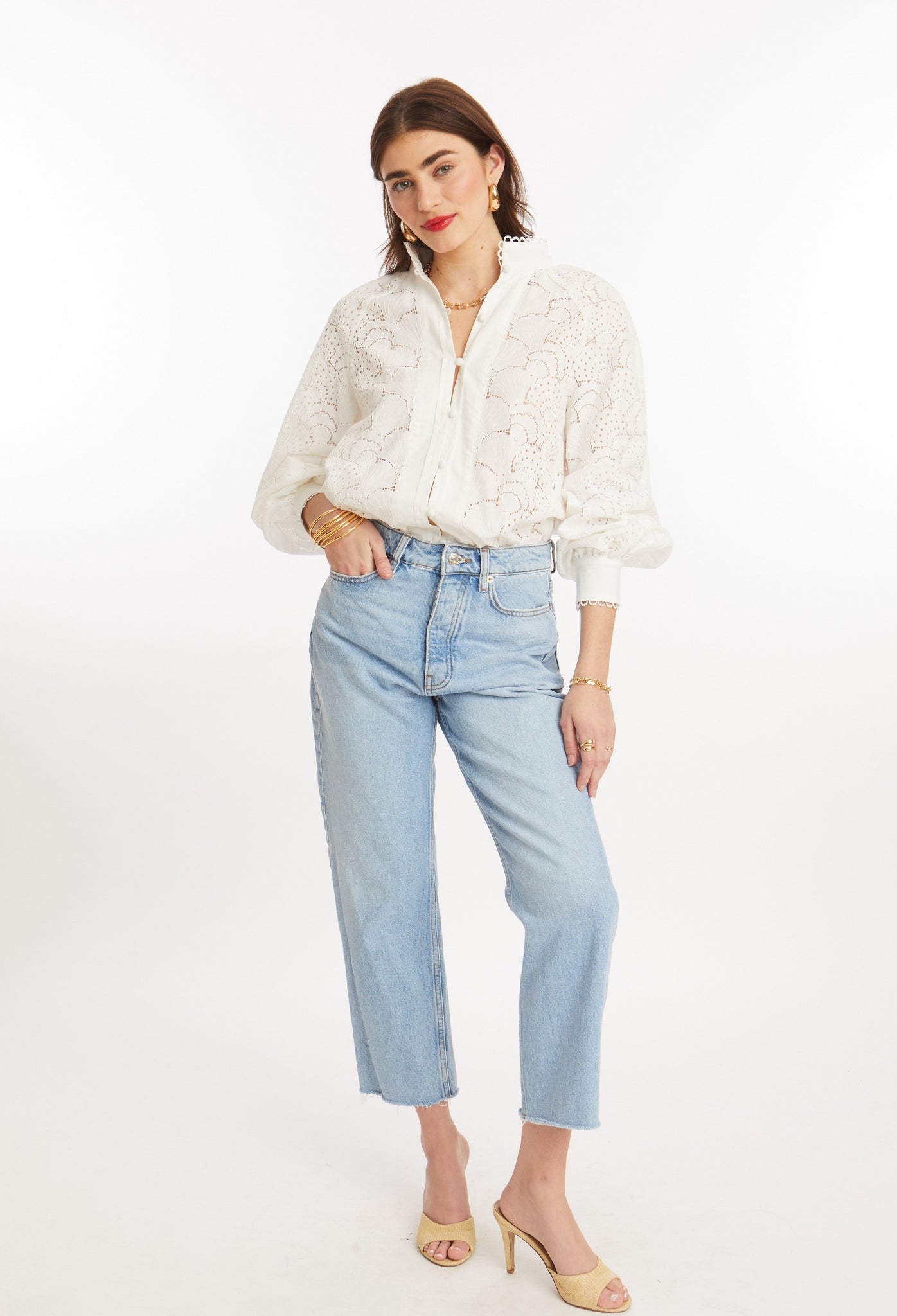 Portofino Eyelet Blouse