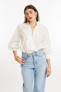 Portofino Eyelet Blouse