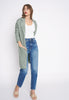 DRIED ROSEMARY KNIT DUSTER JACKET LONG SLEEVE SPRING JACKET